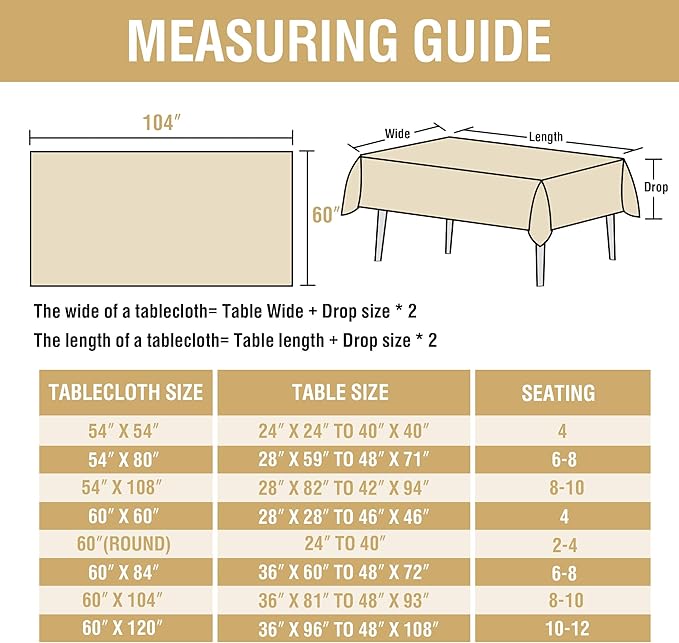 H.VERSAILTEX Linen Table Cloths Rectangle 60 x 104 Inch Premium Tablecloth Spill-Proof Waterproof Table Cover for Dining Buffet Feature Extra Soft and Thick Fabric Wrinkle Free, Sage