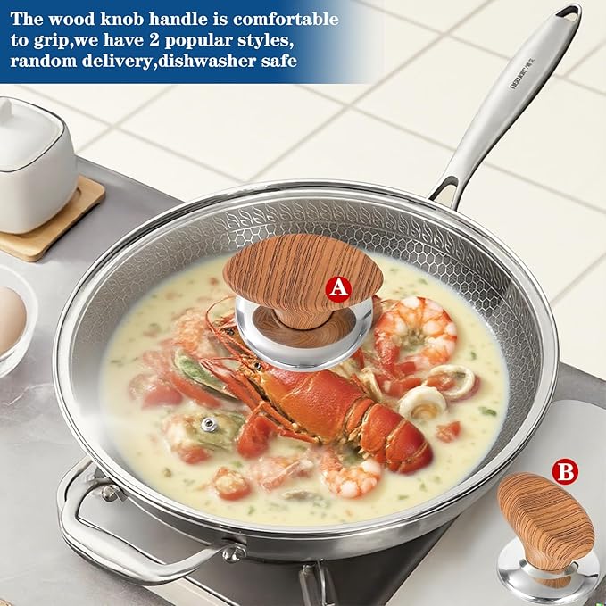 6 Inch Universal Pan Lid, Tempered Glass Lid for Frying Pan, 6,8,9.5,10.5,11,12,12.5 Inch Universal Lids for Pots, Pans and Skillets