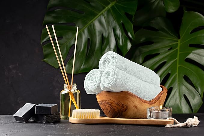 Softolle Salon Towels – Pack of 24 (16"x27") 100% Cotton Ring Spun – Ultra Soft, Highly Absorbent Hand Towels – Bulk for Spa, Gym & Salon (White, Salon Towels – Pack of 24 (16"x27"))