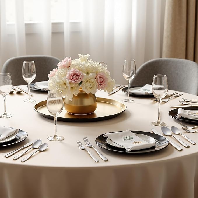 HIKAA Forged Silverware Set Stainless Steel Flatware Set,Service for 4,Matte Satin Polished Cutlery Set,Dishwasher Safe (Mattle Silver, 5PCS)