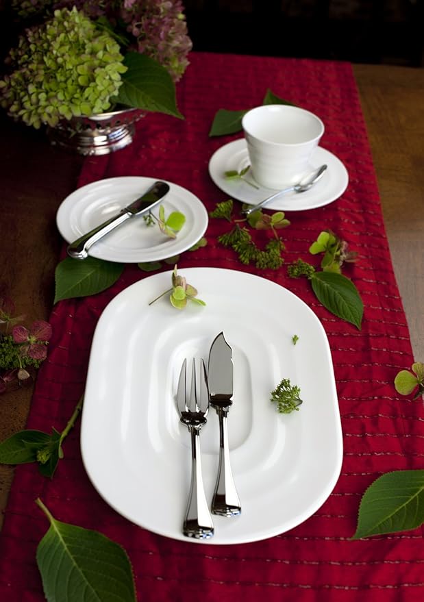 Fortessa San Marco 18/10 Stainless Steel Flatware Solid Handle Butter Knife, Set of 12