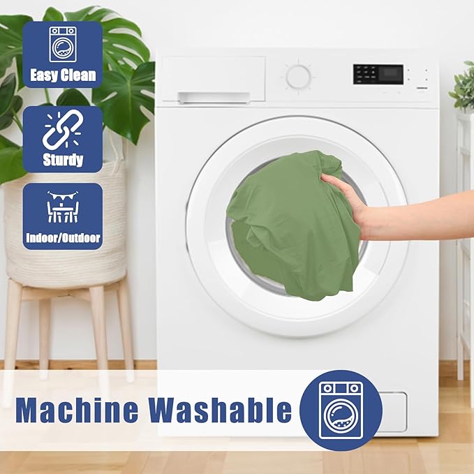 Round Spandex Tablecloth, Elastic Fitted Waterproof Tablecloths for 45"-56" Tables, Stretch Washable Picnic Table Cover for Camping, Dining, Indoor and Outdoor, Sage Green