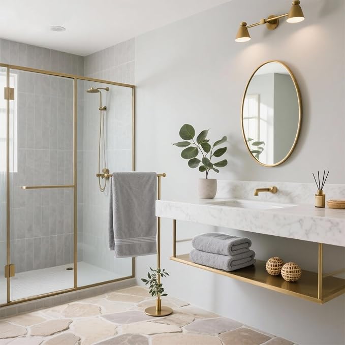 COZYART Silver Grey Bath Towel Set for Bathroom Soft Absorbent Durable 650 GSM Turkish Cotton Towel Sets of 6, 2 Bath Towels, 2 Hand Towels, 2 Washclothes