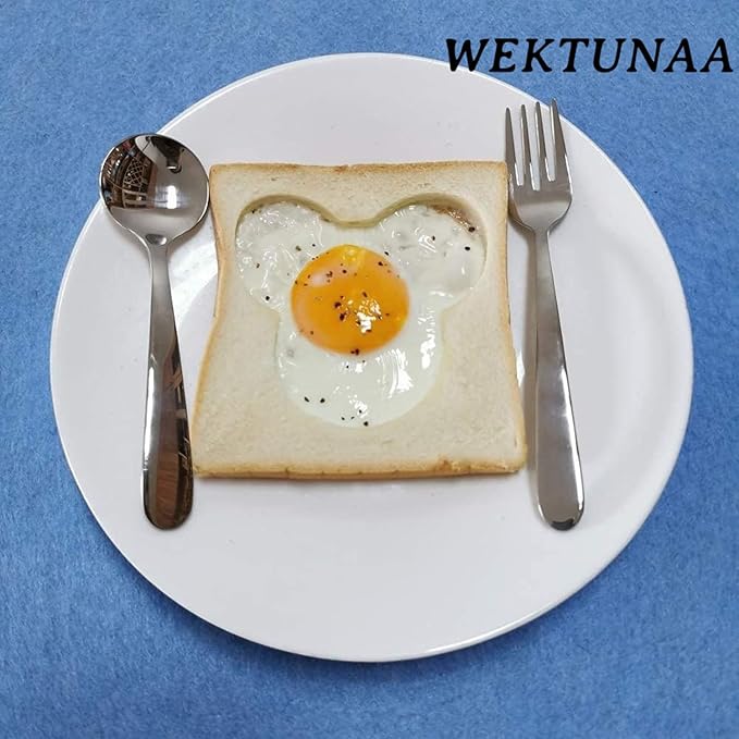 Stainless Steel kids Silverware Set-6 pieces-Kids Forks and Spoons-Mirror Polished-Toddler silverwares Back to school lunch supplies