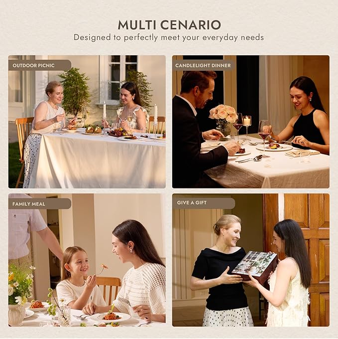 KINGSTONE Dinner Forks Set, 4-Piece Silverware Flatware Cutlery Dessert Forks (8.3-Inch), Forged Food-Grade Stainless Steel, Mirror Finish & Dishwasher Safe, Use for Kitchen, Home, Wedding, Party