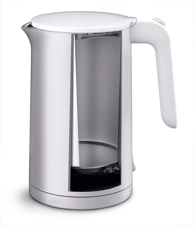 ZWILLING Enfinigy Cool Touch 1.5-Liter Electric Kettle, Cordless Tea Kettle & Hot Water, Silver