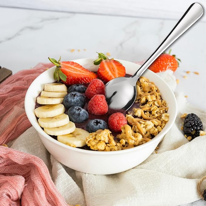 36 PCS Teaspoons Set - Windsor Stainless Steel Tea Spoons 5.9 Inch with Dishwasher Safe Small Spoons,Metal Dessert Spoon,Dinner Spoon Silverware for Home,Kitchen or Restaurant