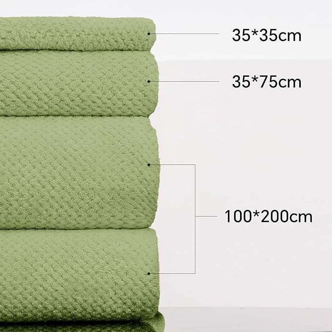 Soft Coral Fleece Bath Towel for Sensitive Skin - Extra Size for Full Coverage, Quick-Dry and Durable