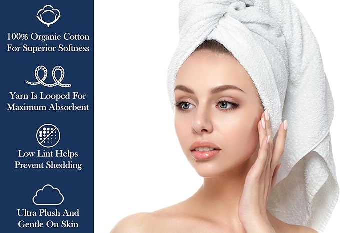 Delara Organic Cotton Luxuriously Plush Bath Sheet | GOTS & Oeko-TEX Certified | Premium Hotel Quality Towels | Feather Touch Technology| 650 GSM Long Staple|Soft, Quick Dry & Ultra-Absorbent 36"x70"