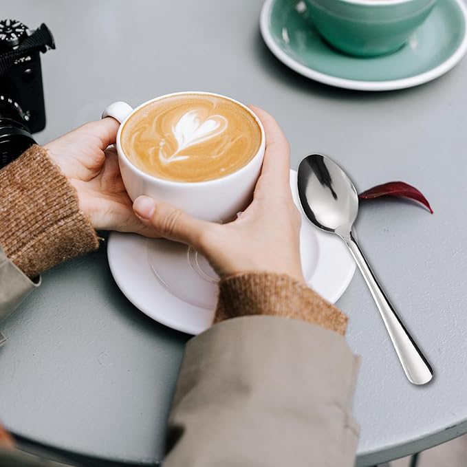 36 PCS Teaspoons Set - Windsor Stainless Steel Tea Spoons 5.9 Inch with Dishwasher Safe Small Spoons,Metal Dessert Spoon,Dinner Spoon Silverware for Home,Kitchen or Restaurant