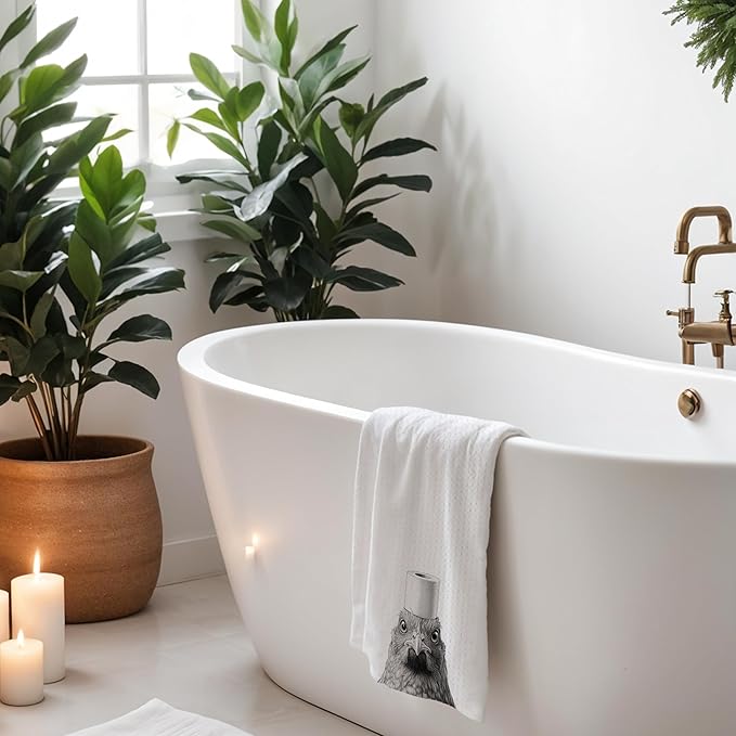 Chicken Hand Towels for Bathroom, Funny Chicken Bathroom Hand Towels, Chicken Decor, Chicken Gifts for Women Chicken Lovers, Funny Chicken Gifts, Chicken Lady Gifts, 16x24 Inch