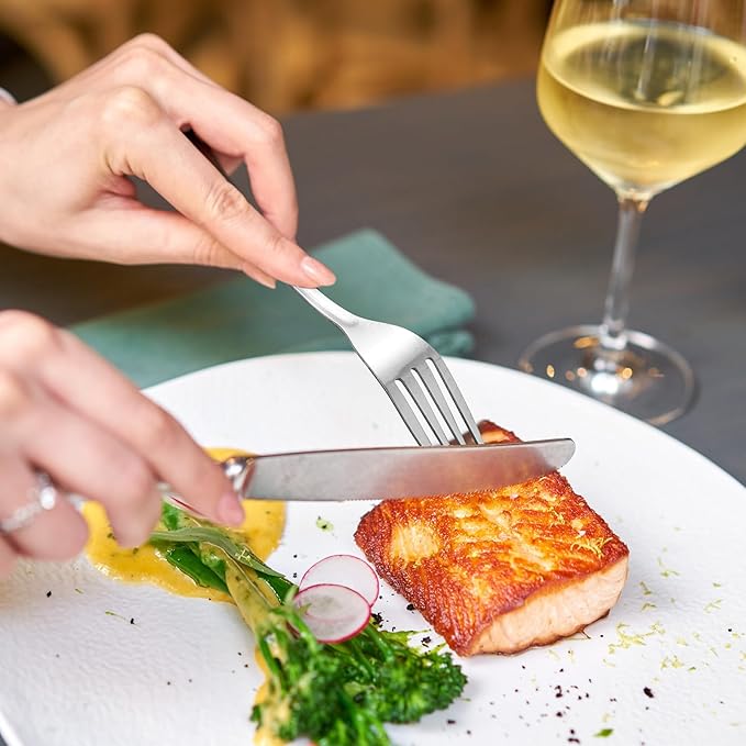 Roshtia 200 Pieces Metal Forks Bulk 6.7 Inch Stainless Steel Silverware Dinner Fork Set Restaurant Flatware for Kitchen Restaurant Mirror Finish and Dishwasher Safe