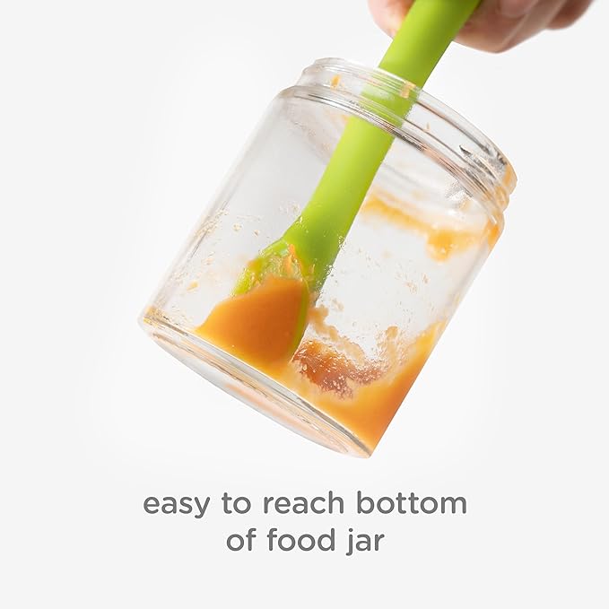 Olababy 3 Piece Parent Led and Baby Led Weaning First Feeding Set, Includes Training Spoon, Feeding Spoon and Suction Bowl with Lid