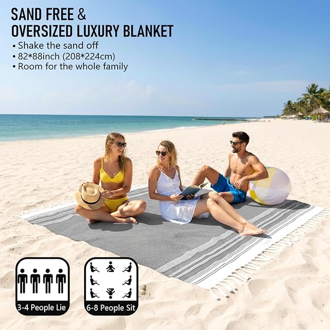 Large Throw Blanket Yoga Blanket Turkish Beach Towel Mens Birthday Gift Idea Dad Father Day Husband Brother Uncle Boyfriend Male Grandpa Him Appreciation Thank You Retirement 60th 50th 40th 30th