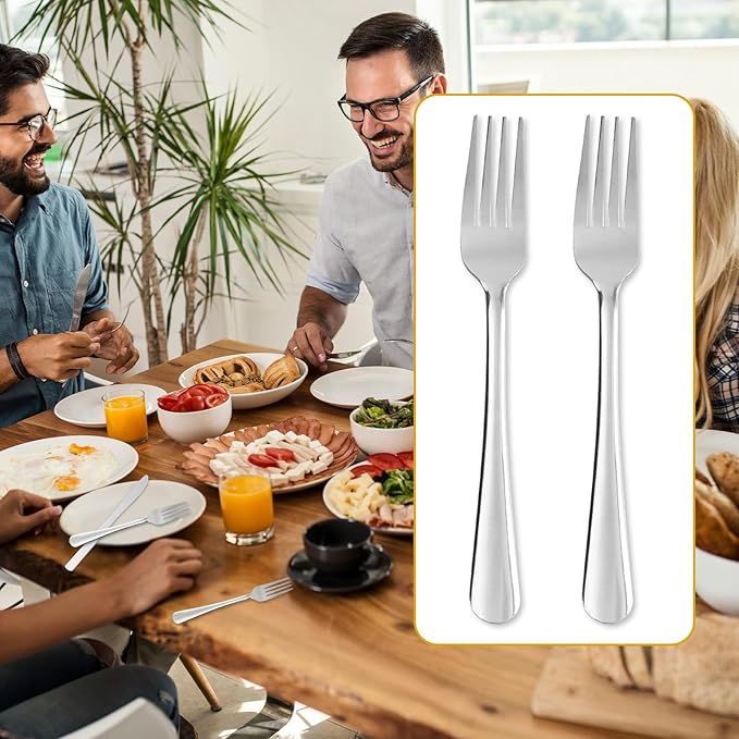 120 PCS Dinner Fork Set - Windsor Stainless Steel Silverware Fork 7.1 Inch with Dishwasher Safe Flatware Forks for 120, Table Forks for Home, Kitchen or Restaurant