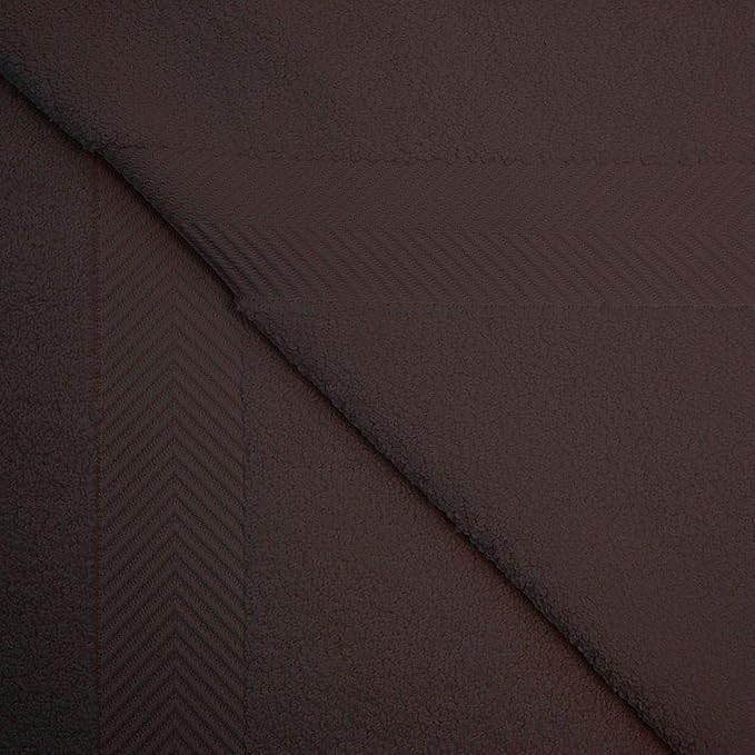 Superior Zero Twist 100% Cotton Bath Towels, Super Soft, Fluffy and Absorbent, Premium Quality Oversized Bath Towel Set of 2, Espresso