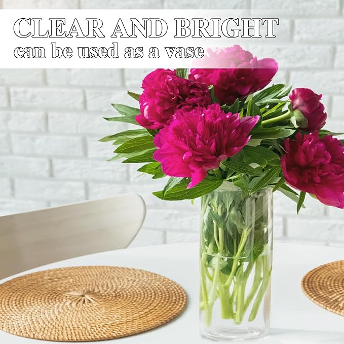 Everyday Drinking Glasses Set of 6, 20 oz Lightweight Thin Highball Glasses,Clear Lead-Free Tall Glass Cups For Water,Juice,Mojito,Mixed Drinks,Iced Coffee,Ice Tea,Kitchen Cocktails Glass