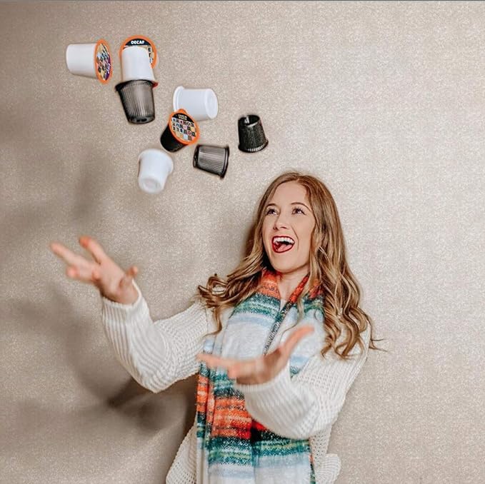 Double Donut Coffee Variety Pack Assorted Medium Roast, Dark Roast & Flavored Coffee in Recyclable Single Serve Cup, 80 Count