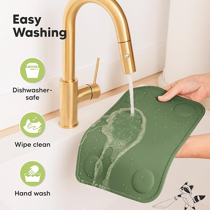 KeaBabies 2-Pack Silicone Placemats for Toddlers - 12x9 Non Slip Suction Baby Silicone Placemat for Kids Eating, Easy to Clean, Busy Travel Baby Mat for Dining Table, Food Grade/BPA-Free (Slate)