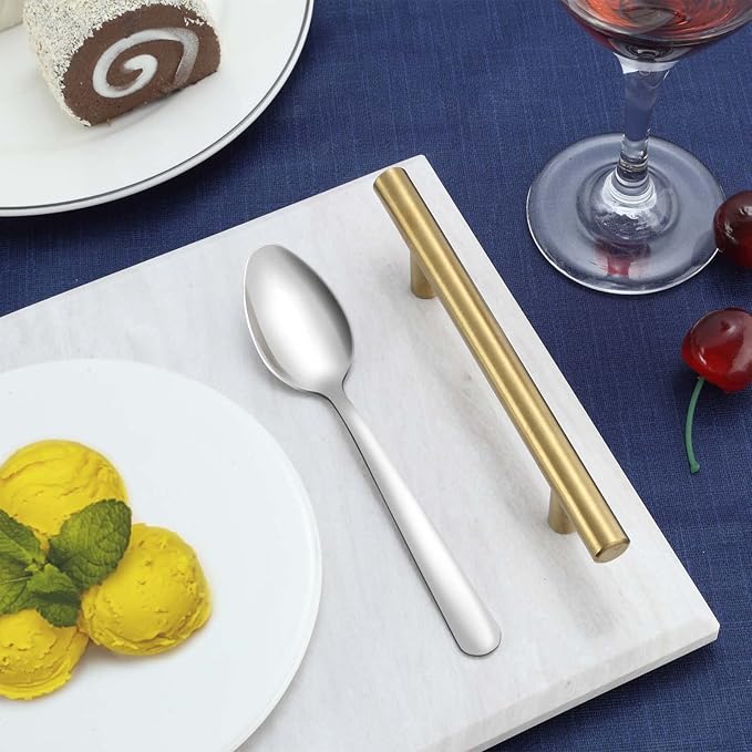 36-Piece Tea Spoons Set - 5.9" Stainless Steel Tea Spoon Silverware, Durable Small Spoons, Cost-effective Teaspoon Set of 36 for Home Kitchen Restaurant - Mirror Polished, Dishwasher Safe