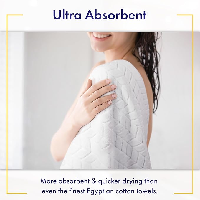 Ultra Soft & Stylish 700 GSM Luxury Hand Towel Set (6 Pieces - 30 x 16 in.) - 100% Zero-Twist, Long-Staple Cotton - Remarkably Absorbent (Granite Grey)