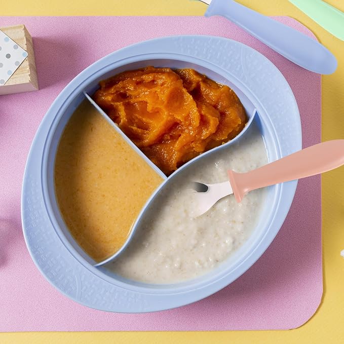 Pimoys 6-Pack Stainless Steel Toddler Spoons Baby & Kids Utensils for Self-Feeding Plastic Handle Dishwasher Safe