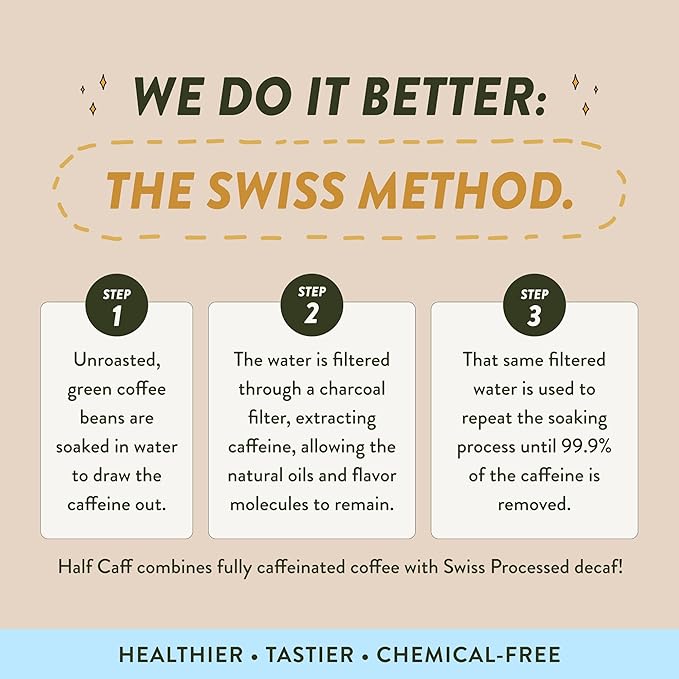 Angelino's Coffee, 96 Count, Compatible with Keurig 2.0 K-Cup Brewers (Half Caff, 96 Count)