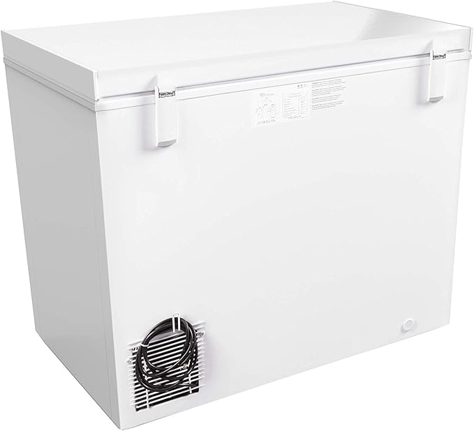 KoolMore SCF-7C Deep Chest Freezer with Two Wire Basket, 7 cu. ft. Food and Meat Storage, for Commercial and Home Use ETL Certification, White