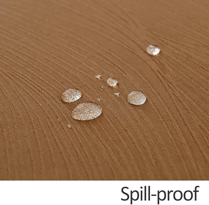 maxmill Jacquard Fall Tablecloth Swirl Design Spillproof Wrinkle Free Heavy Weight Soft Table Cloth for Harvest Thanksgiving Dinner Decorative Fabric Table Cover Square 60 x 60 Inch, Fall Leaf