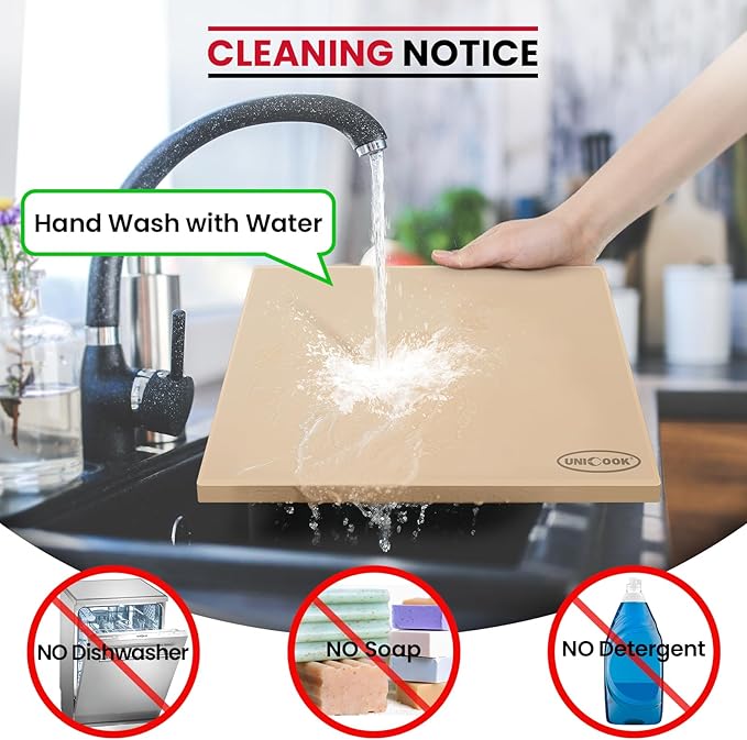 Unicook Extra Large Pizza Stone 18 Inch, Square Baking Stone for Oven and Grill, Heavy Duty Bread Pizza Pan, Thermal Shock Resistant Cooking Stoneware