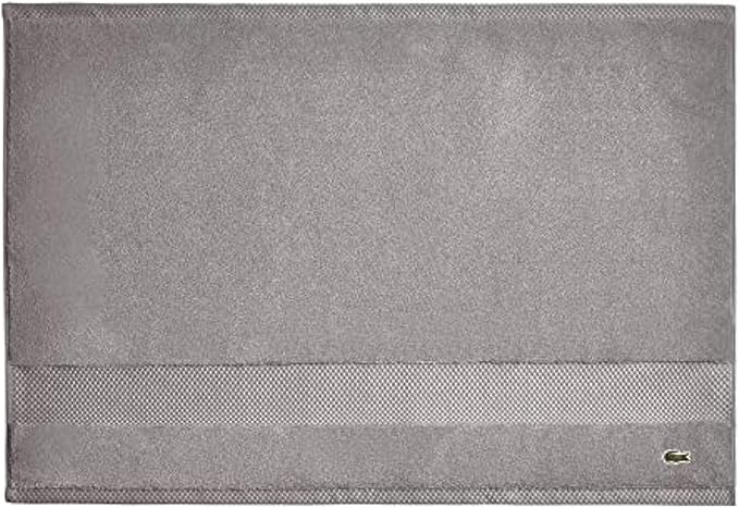 Lacoste Heritage 100% Supima Cotton Tub Mat, Meteorite, 21" x 31" – Highly Absorbent & Quick Drying, Premium Super Soft Bath Towel, Bathroom Essential, Gift for All Occasions, Machine Washable