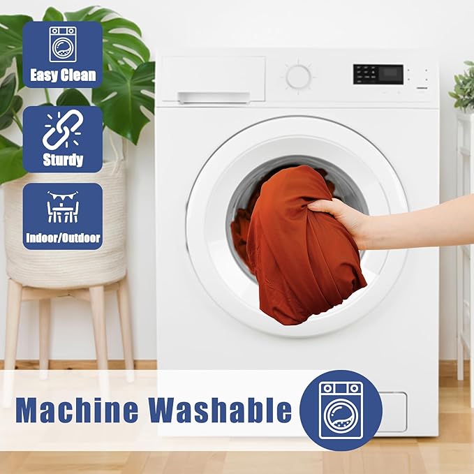 Round Spandex Thanksgiving Tablecloth, Elastic Fitted Waterproof Tablecloths for 57"-68" Tables, Stretch Washable Picnic Table Cover for Camping, Dining, Indoor and Outdoor, Rust