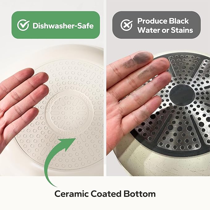 Redchef Nonstick Frying Pan Skillet, Ceramic Non-Stick Saute Pans, 11 inch Cooking Fry Pan with Stay Cool Handle, All Stovetops (Gas, Electric & Induction), Dishwasher/Oven Safe, PFAS-Free, Non Toxic