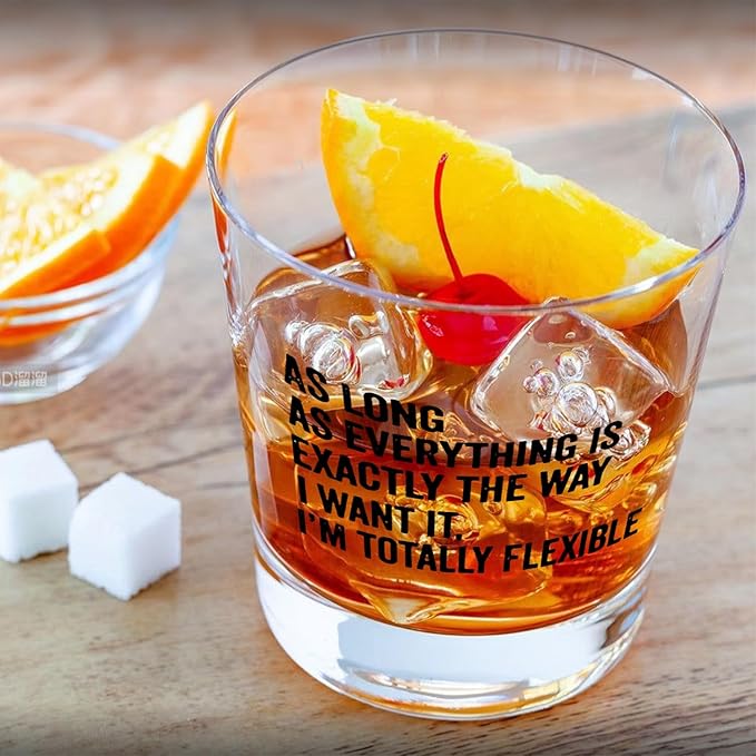 Coworker Sarcastic Gifts Whiskey Glasses 10 oz, Funny Gifts for Adults Coworkers, Funny Old Fashioned Rocks Glasses Cup for Women Men Drinking Scotch Bourbon Liquor