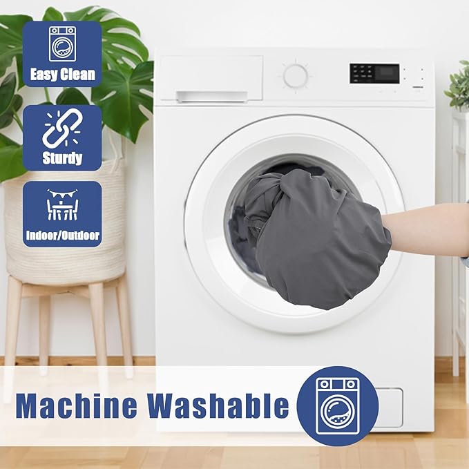 Round Spandex Tablecloth, Elastic Fitted Waterproof Tablecloths for 42"-50" Tables, Stretch Washable Picnic Table Cover for Camping, Dining, Indoor and Outdoor, Grey