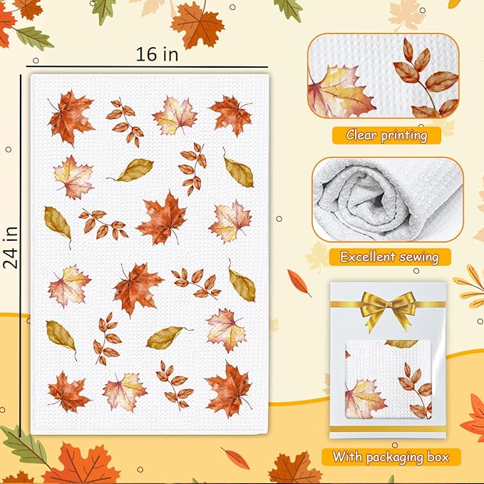 Fall Pumpkin Hand Towels for Kitchen Decor and Tea Dish Towel,1PCS Fall Thanksgiving Day Dishcloths,Farmhouse Fall Pumpkin Decor for Bathroom,Anthropology Autumn Gifts for Women - B08