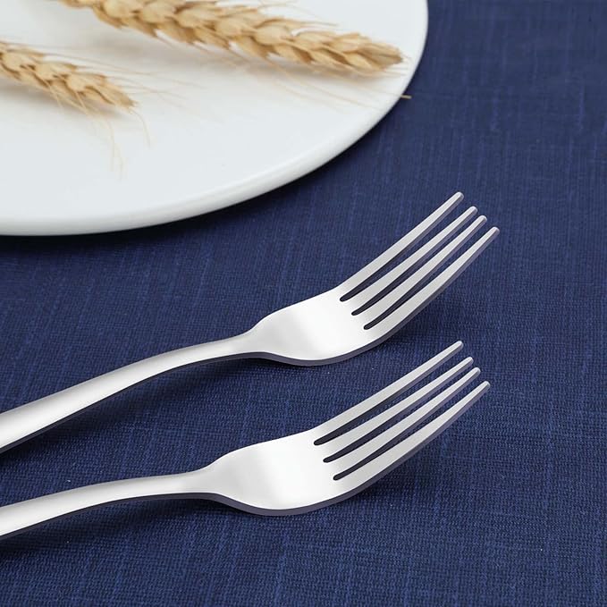 36-Piece Salad Forks Set, Funnydin 5.9" Stainless Steel Forks Silverware, Durable Dessert Forks Set, Cost-effective Small Forks for Home, Kitchen, Restaurant - Mirror Polished, Dishwasher Safe