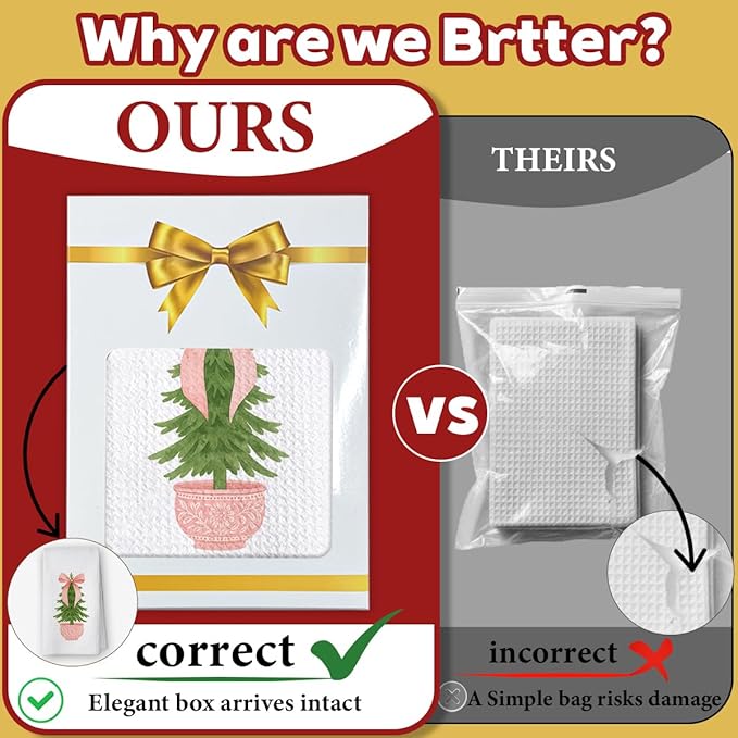 1PCS Pink Xmas Chinoiserie Christmas Kitchen Hand Towels,Blue and White Porcelain Decorative Dish Tea Towel,Bow Chinoiserie Decor for Bathroom, for Women,16x24inch -A16