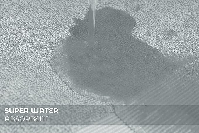 Softolle Luxury Bath Towels Set of 4 (27” x 54”) | Towels for Bathroom | Super Soft | Highly Absorbent Towels for Home, Spa, Gym (Silver Grey)