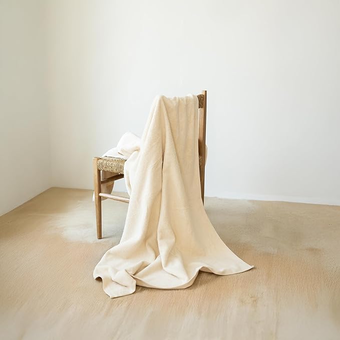 SALBAKOS 100% Turkish Cotton Jumbo Bath Sheet Towel Oversized 40x80 inch | Premium Hotel & Spa Quality, Soft, Absorbent, XL Bath Towels | Made in Turkey (Pack of 1, Ivory, Jumbo Bath Sheet)