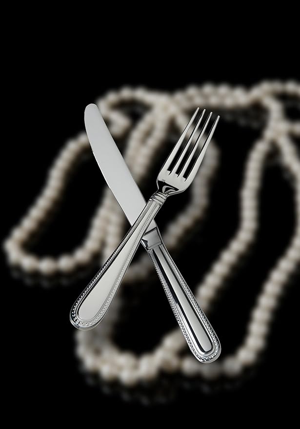 Fortessa Caviar 18/10 Stainless Steel Flatware Table Fork, Set of 12