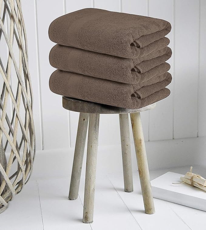 Softolle Luxury Bath Towels Set of 4 (27” x 54”) | Towels for Bathroom | Super Soft | Highly Absorbent Towels for Home, Spa, Gym (Taupe)