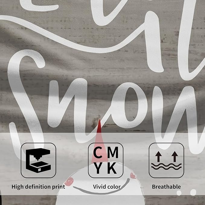 Imiss Snowman Hand Towels Set of 2 Winter Bathroom Towel Xmas Snowflake Kitchen Towels 14.4 x 28.3 Inch for Christmas Winter Holiday Decor