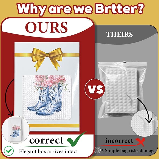 Chinoiserie Blue and White Kitchen Towels,Decorative Hand Tea Towels for Bathroom and Kitchen,Grandmillennial Blue Decor Dish Towel,Vintage Floral Waffle Weave Tea Towel 16x23.5 Inch-08