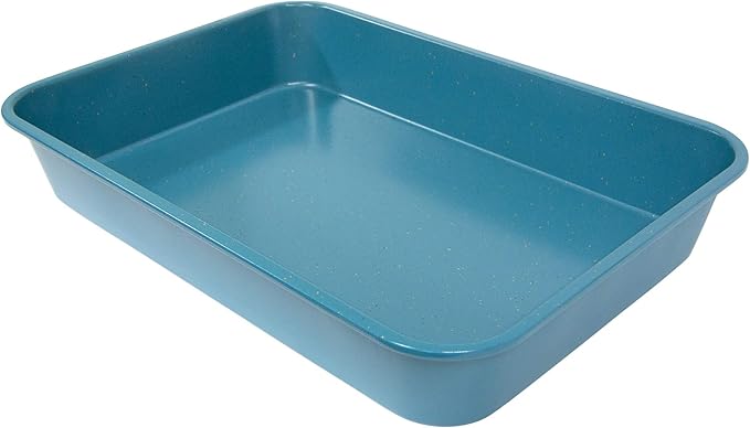 casaWare Grande Lasagna/Roaster Pan 18 x 12 x 3-Inch - Extra Large, Ceramic Coated NonStick (Blue Granite)