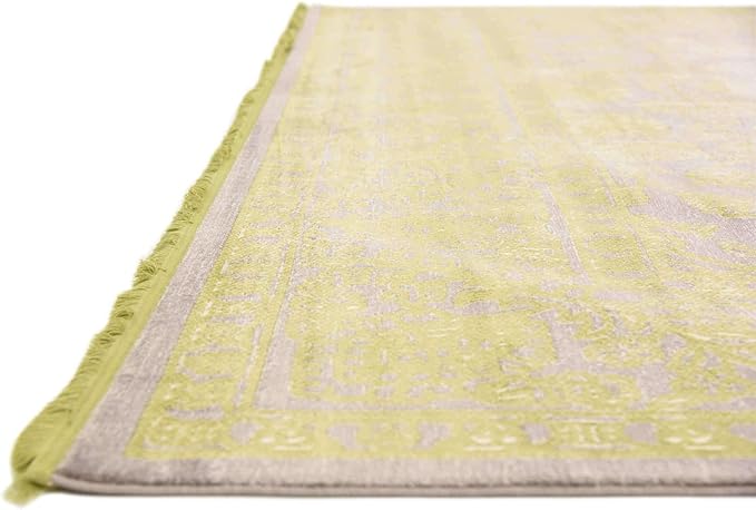 Unique Loom Traditional Classic Intricate Design Distressed Vintage Detail, Area Rug, 10' 0" x 13' 0", Light Green/Gray