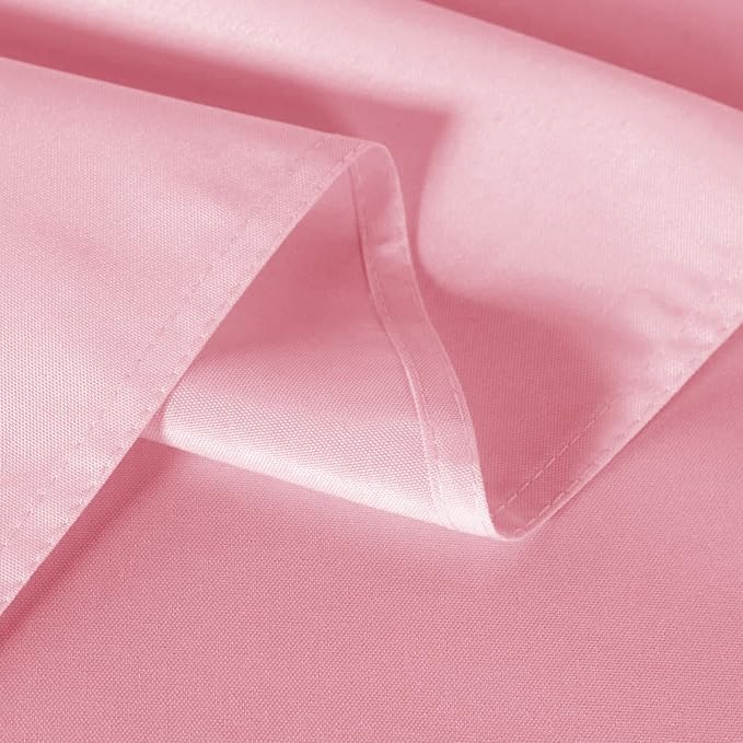 sancua 6 Pack Pink Tablecloth 60 x 102 Inch, Rectangle Table Cloth for 6 Feet Tables - Stain and Wrinkle Resistant Washable Polyester Table Cover for Dining Tables, Valentines Parties