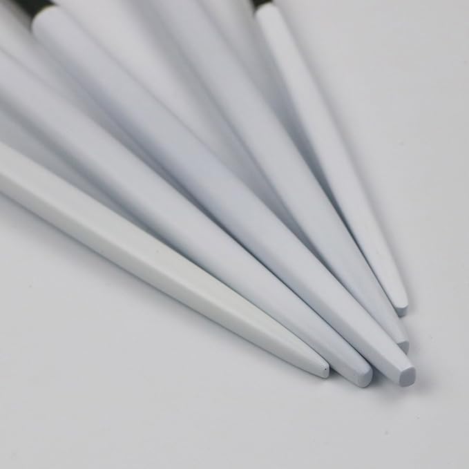 20-Pieces Luxury White Handle Silver 18/10 Stainless Steel Flatware Set, Matte Finish, Service for 4