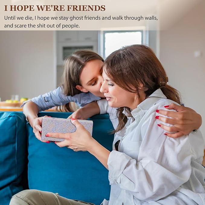 Funny Friendship Gifts for Women Bestie Gift for BFF, Friend, Coworkers, Work Besties - Birthday, Christmas, Office Home Use - 16oz Glass Cup