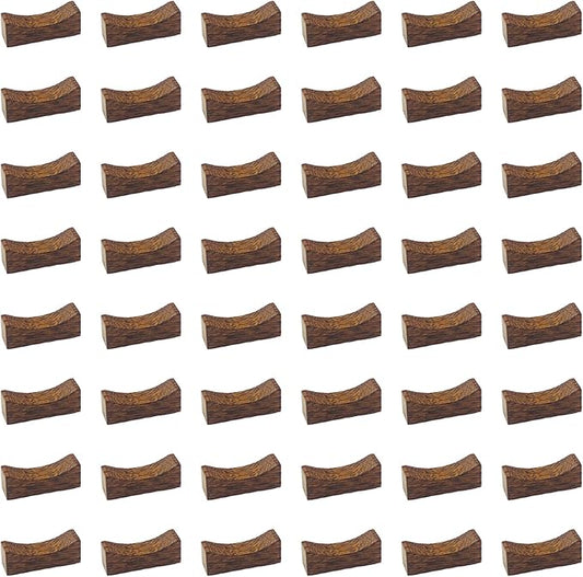 48 Pieces Wooden Chopstick Holders Chopstick Rest for Home, Hotel, Restaurant